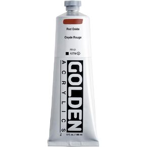 Heavy Body Acrylics by GOLDEN, Red Oxide, 5 fl. oz. Tube, Professional Acrylic Paint, Opaque