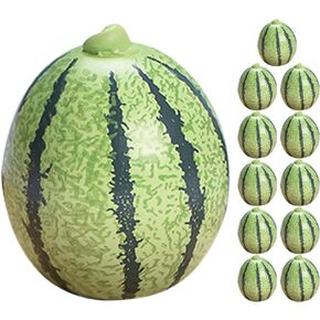 logofun 12pcs مزيفة mini البطيخ المصغرة mini patermelon lifelelik