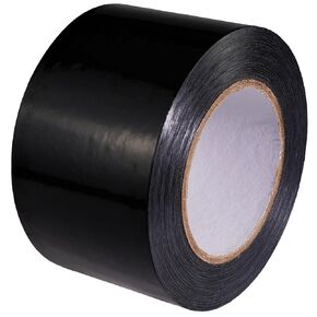Vapor Barrier Tape, 3" Polyethylene Tape Black Seal Tape for Crawl Space, Underlayment, Marine Use, Repair,Construction Sheathing Seal Film, 180 Foot Roll