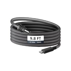Starlink Mini Cable 16.4 FT, Starlink Mini USB C to DC Power Cable, Barrel Jack to USB Cable for Starlink Mini Accessories, USB Type C to Dc Charging Cord Work with 100W PD Charger and PD Power Bank