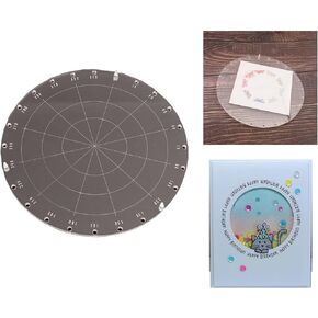 Arbuya Stamp and Spin Tool for Card Making and Journaling,Stamp & Spin Plateform Tool for Circular Stamped Designs Crafting