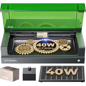 Xtool S1 40W KIT BASIC ووحدة 1064NM ، قاطع 600 مم/ثانية وآلة نقاش ، 419 * 319 مم لعملية الدُفع