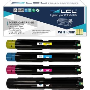 LCL Compatible Toner Cartridge Replacement for Xerox Versalink C7000 C7000/DN C7000/N C7000V/DN C7000V/n C7001VT 106R03757 106R03760 106R03759 106R03758 High Yield (Black Cyan Magenta Yellow 4-Pack)