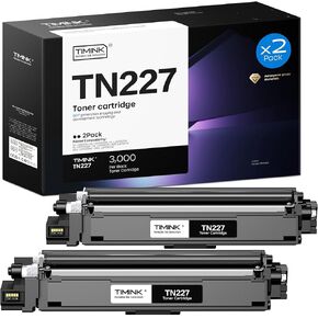 TN227 TN-227 TONER CARTRIDGE [مع رقاقة] استبدال للأخ TN 227 223 TN223 | متوافق مع HL-L3210CW HL-L3270CDW MFC-L3710CW MFC-L3750CDW MFC-L3710CDW (TN227-2Black)