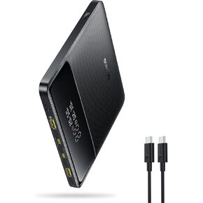 Baseus Laptop Portable Charger 100W 20000mAh, Blade Travel Power Bank Fast Charging 2 USB-C & 2 USB-A Port, Steam Deck Battery Pack for MacBook iPad iPhone 16 Samsung S24 Dell, 2024 Upgraded