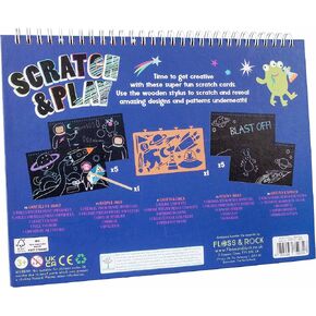 Floss & Rock Space Scratch وتلعب للأعمار 3 وما فوق ، طوله 10.43 بوصة ، مسرحية إبداعية