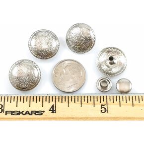 Conchos Rope Edge برشام مرة أخرى 1/2 "20 PCS