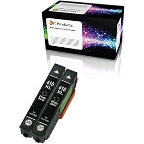Remanufactured Ink Cartridge Replacement for Epson 410 410XL for Expression XP-630 XP-830 XP-530 XP-635 XP-640 Printers (2 Photo Black)