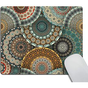 Smooffly mandala mousepad colorful Vintage Vintage and Mandala Elements mousepad non-slip rubber gaming mouse pad pads mouse mouse لأجهزة الكمبيوتر المحمولة