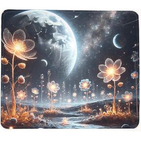 لوحة فأر الفضاء الخيالية ، Mousepad Gaming ، حواف مخيط ، 12.2 × 10.5 بوصة ، ظهر طبيعية غير قابلة للانزلاق ، مقاوم للماء للمنزل ، المكتب ، سطح المكتب ، الألعاب ، متعددة الاستخدامات
