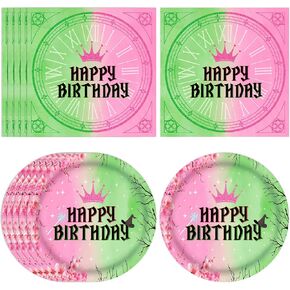 40Pcs Swift Theme Birthday Party Decorations,Music Themed Tableware Set Include Music Lover Theme Plates and Napkins丨Women Girls Birthday Singer Themed Fans Celebration Party Decor Supplies,Serves 20