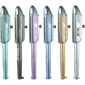 6Pcs Novelty Helicopter Pens, 0.5mm Quick Dry Black Gel Ink Airlane Shaped Pens, Creative Transforming Pen for Office, Party