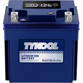 YTX12-BS YTX12 Lithium LiFePO4 Motorcycle Battery,12V 6Ah,360CCA,Built in BMS,Powersports Battery,for ATV, UTV,Scooter,Jet Ski, Snowmobile,Quad, Riding Lawn Mower, Tractor,Polaris Battery