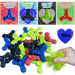 28 Pack Valentines Day Gifts for Kids with Tidget Toys و Valentines Day Cards لجوائز فصل دراسي يوم عيد الحب ، وتبادل الهدايا ، وصالح الحفلة