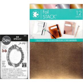 Tim Holtz Sizzix إطار الأزهار و Cardstock