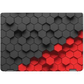 Mayyskins Skin متوافق مع Lenovo IdeaPad Flex 5 16 "(2022) مجموعة التفاف الكاملة - سداسي ثنائية النغمة | حماية ودائمة وفري