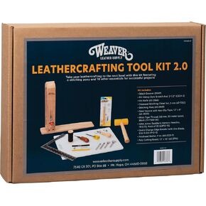 Weaver Leather Supply Leather Crafting Tool Kit 2.0 Leather Tools for Leather Working