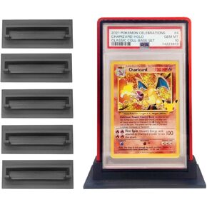 عرض الوقوف ل PSA Slab الألومنيوم Mag Bupers للبطاقات المتدرجة | 5 حزمة |