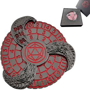 DND Roulette DICE DICENNER D20 DUNGEONS و Dragons DICE SET ، Spinner Mechanical Dice Cool مع D&D DICE BOX ، DUNGEONS و Dragons Tabletop Games RPG ، D4 ، D6 ، D8 ، D10 ، D12