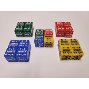 Battletech Alpha Strike Movement Modifier 20 DICE BUNDLE: COLOR PRODSED WACK RUN JUST & Sprint DICE