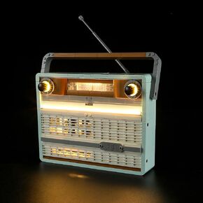 YEABRICKS LED Light for 10334 Icons Retro Radio Building Blocks Model (Building Set NOT Included)