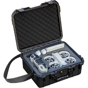 Drone Neo RC-N3 Case, Hardshell Polycarbonate Water-resistant Storage Protective Bag for DJI Neo Fly More Combo Accessories, Compatible with DJI Neo 6 x Battery
