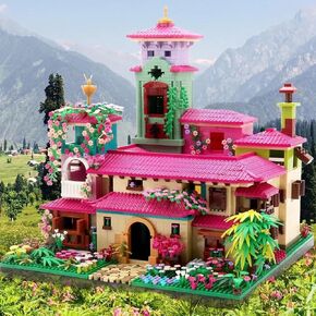 Villa House Architecture Miniature Micro Building Blocks Set Creative Collection Model for Display Toys Present for Adults Girls Age of 14+ 4100PCS