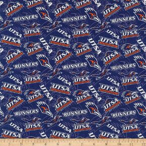 NCAA Texas San Antonio UTSA Roadrunners Tone On Tone Multi, Fabric by The Yard