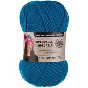 Loops & Threads Impeccable Yarn 4.5 oz. One Ball - Brite Sky Blue
