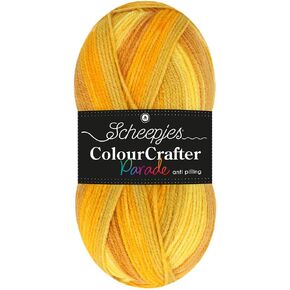 Scheepjes Colour Crafter Parade 100g Yarn - 403 Yellow Blend - Soft Premium Acrylic for Knitting and Crocheting