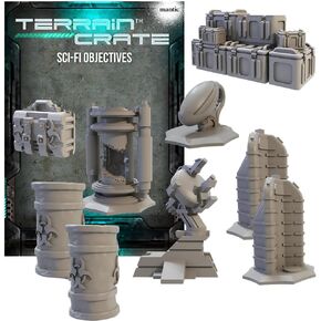 Mantic Games Terrain Crate: أهداف الخيال العلمي ، غير مصممة ، MGTC185