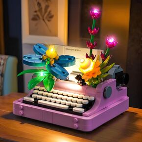 BrickBling LED Light Compatible with Lego Creator 3 in 1 Typewriter with Flowers, Creative Lighting Kit Compatible with Lego 31169-No Model Included