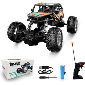 سيارة سباق RC ، سيارة 2WD عالية السرعة على الطريق RC مع 27 ميجا هرتز التحكم عن بعد ، 1: 18 مقياس RC Monster Vruck Crawler مع بطارية واحدة قابلة لإعادة الشحن ، هدية للأطفال والبالغين