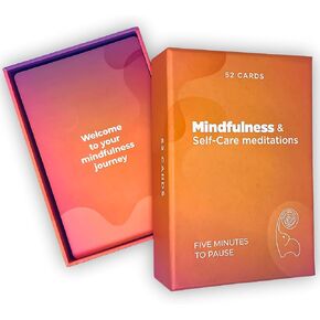 Mindfulness and Self Care Meditations Cards - Quotes & Affirmations - Practices for Anxiety and Stress Relief - 52 Double Sided Cards to Take Care of Your Mental Health