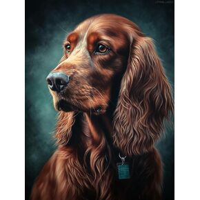 upablunso diamond art kits للبالغين ، الأيرلندي setter dog pet حيوان ألوان مائية 5D مجموعات فن الماس للمبتدئين DIY DIAMOND KITS CRYSTAL CRAFT DICK