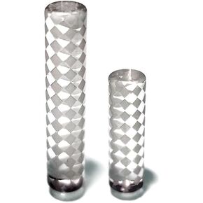 Solid Checkerboard Quartz Pillar 2-Pack