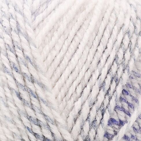 Plymouth Yarn for Knitting Encore Worsted Colorspun White with Spots 7403, 5-Skeins (Same Dyelot, 500 gr, 1000 yds), Medium Weight #4, 75% Acrylic/25% Wool Blend, with Project Bag in Saudi Arabia