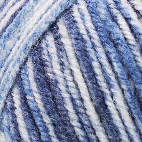 Plymouth Yarn for Knitting Encore Worsted Colorspun White with Spots 7403, 5-Skeins (Same Dyelot, 500 gr, 1000 yds), Medium Weight #4, 75% Acrylic/25% Wool Blend, with Project Bag in Saudi Arabia