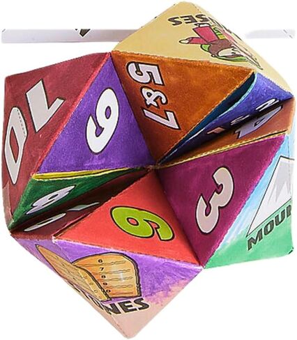Engaging Color Your Own Ten Commandments Origami - (Pack of 48) - Perfect for Sunday Schools, Religious Education, and Craft Activities for Kids in Saudi Arabia