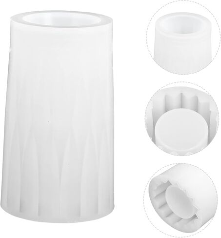 EXCEART 3 Pcs Vase Mold Resin Coaster Molds Silicone Makeup Brush Concrete Plant Pot Silicone Vase DIY Brush Holder Mold Hand Decor Tray Decor Epoxy Suite in Saudi Arabia