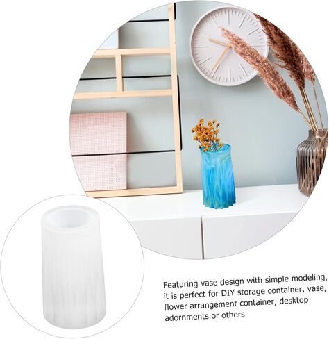 EXCEART 3 Pcs Vase Mold Resin Coaster Molds Silicone Makeup Brush Concrete Plant Pot Silicone Vase DIY Brush Holder Mold Hand Decor Tray Decor Epoxy Suite in Saudi Arabia