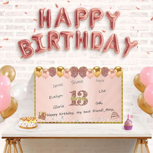 Large 16th Birthday Card for Girls With Envelope, Pink Rose Gold Back in 2009 Birthday Cards Sweet 16 Decorations Jumbo Happy 16th Birthday Greeting Card Guest Book Sixteen Party Supplies Gifts in Kuwait