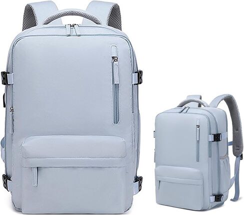 Travel Backpack,Travel Laptop Backpack with USB Charging Port，Suitable for travel, business trips, outdoor etc (Black) in Saudi Arabia