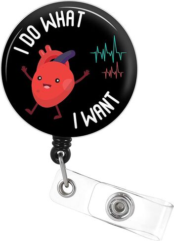 Plifal Badge Reel Holder Retractable with ID Clip for Nurse Name Tag Card Respiratory Therapist Nursing Doctor Medical Work Office Black Alligator Clip(It ain't Easy being Wheezy) in Saudi Arabia