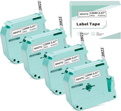 M-K131 Clear Tape Compatible with Brother M Tape Clear MK131 M-131 for Brother Ptouch PT-M95 PT-90 PT-70 PT-65 PT-85 PT-45 Label Maker Refills, 12mm 0.47inch 4-Pack in Kuwait