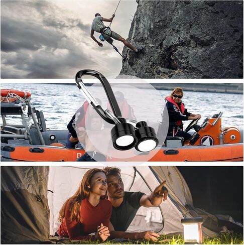 Magnetic Quick Release Keychain with 2 Pcs Aluminum D Ring Carabiners Landing Holder Screw Locking Buckle Hook D Shape Spring Snap Keychain Clips for Fly Fishing Magnet Metal Hooks(Red) in Kuwait