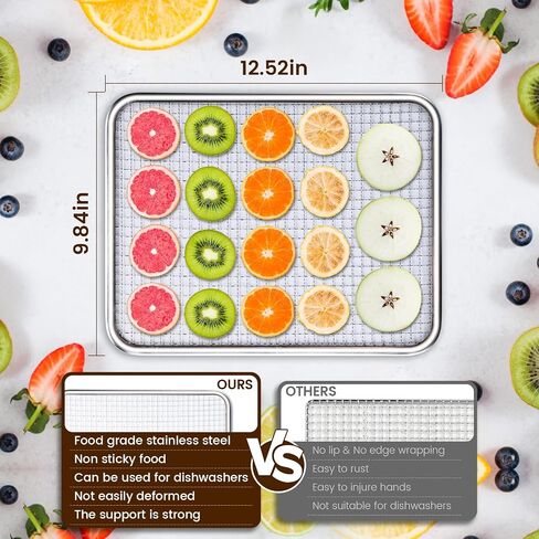 Food-Dehydrator Machine 9 Stainless Steel Trays, 1000W Fruit Dehydrator,7.7ft² Meat-Dehydrator for Jerky,190ºF Temperature Control,24H Timer Dehydrator Machine,Jerky-Dehydrator for Herbs,Beef in Kuwait