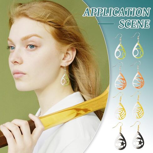 Craftdady Mushroom Earring Resin Mold Cartoon Mushroom Silicone Casting Mold Cute Vegetable Epoxy Pendant Molds with Earring Hooks Jump Rings Ear Nuts for Jewelry Making Crafts in Saudi Arabia