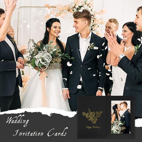 Fainne 200 Pack Photo Folders Cardboard Picture Frame Photo Frame Note Cards Cardboard Folders Paper Greeting Cards Inserts for Portraits Christmas Wedding Graduation (4 x 6 Inch,White) in Saudi Arabia