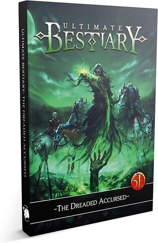 Ultimate Bestiary: The Dreaded Accursed - Hardcover RPG Supplement Book, Classic Undead & Cursed Creatures, 5e D&D Roleplaying, 268 Pages in Saudi Arabia